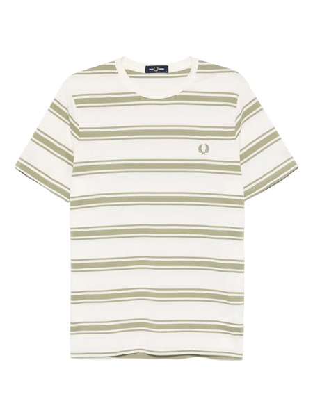  Fred Perry Logo-embroidered T-shirt - Neutrals 
