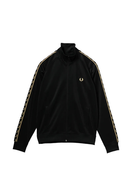  Fred Perry Logo Tape Long-sleeved Jacket - Black 