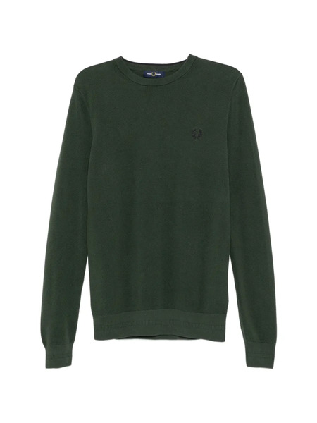  Fred Perry Piqué Stitch Sweater - Green 