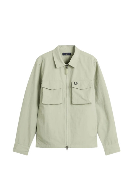  Fred Perry Ripstop Pocket Overshirt - Green 