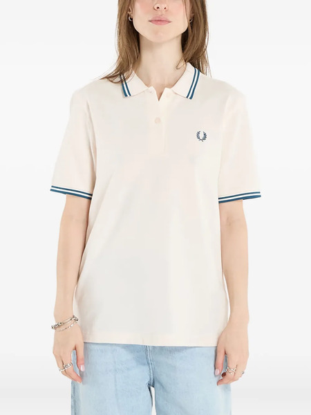  Fred Perry Striped-trim Polo Shirt - Neutrals 