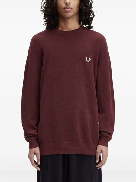  Fred Perry Textured Logo Sweater 