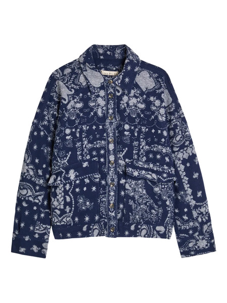  Free People Buttoned Jacket - Blue 