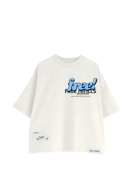  Free Refills Tabloid Graphic T-shirt - Neutrals 