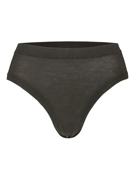  Frenckenberger Elasticated Rib-knit Briefs - Green 