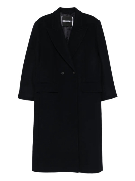  Frenken Double-breasted Coat - Blue 