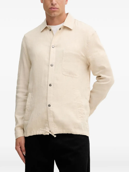  Frescobol Carioca Patch-pocket Drawstring Jacket - Neutrals 