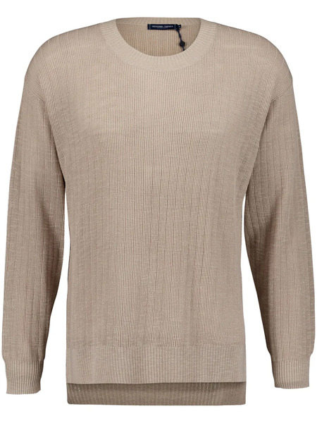  Frescobol Carioca Ribbed Crew-neck Jumper - Neutrals 