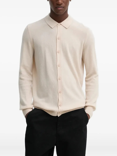  From Future Buttoned Collared Cardigan - Neutrals 