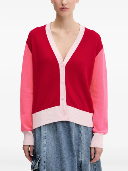  From Future Colourblock Cardigan - Red 