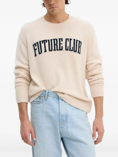  From Future Crew-neck Cashmere Sweater - Neutrals 