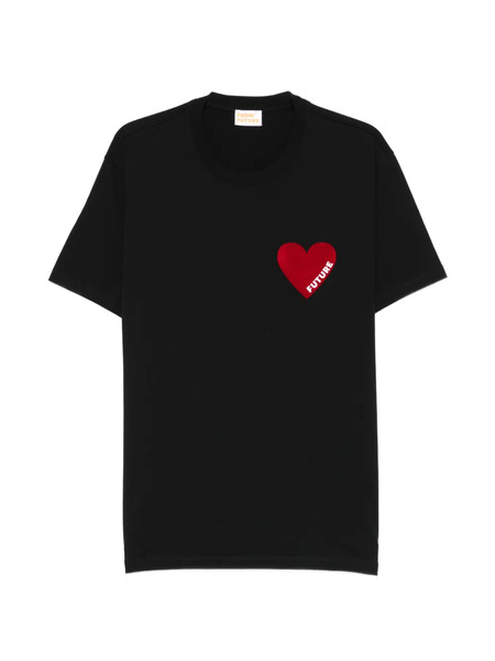  From Future Heart-motif T-shirt - Black 