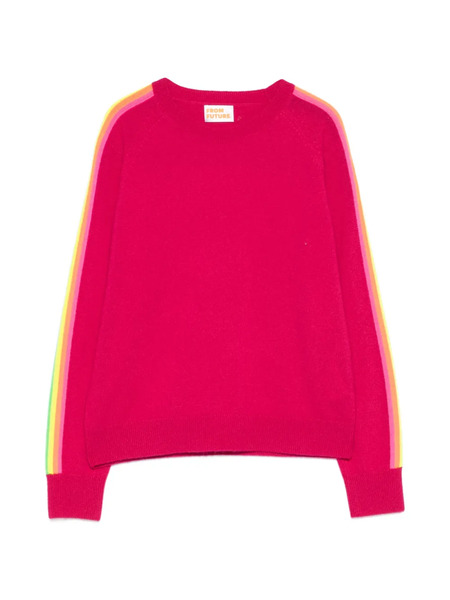  From Future Stripe-detail Sweater - Pink 