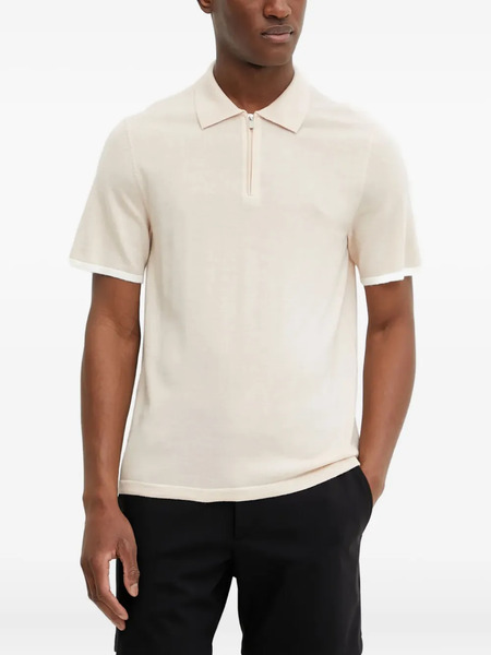  From Future Zip-detail Polo Shirt - Neutrals 