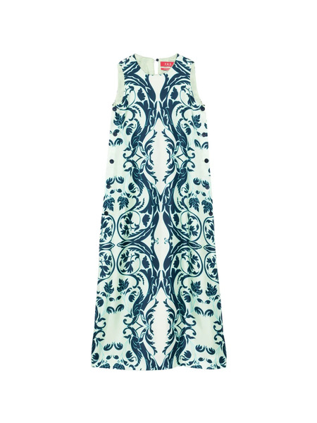  F.r.s For Restless Sleepers Floral Buttoned Maxi Dress - Green 