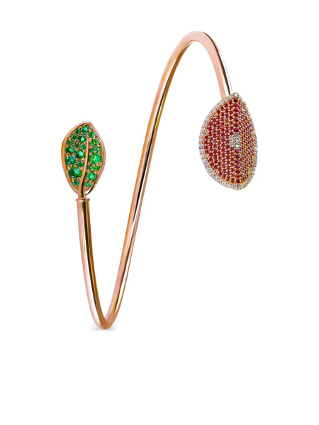  Fullord Leaf Multi-stone Bracelet - Pink 