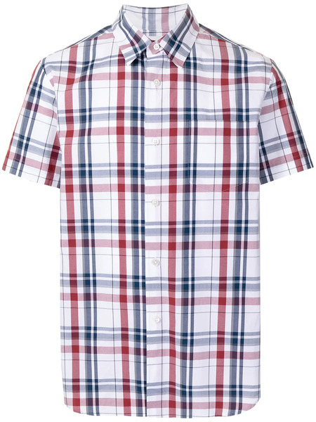  Fumito Ganryu Plaid-check Print Shirt - Red 