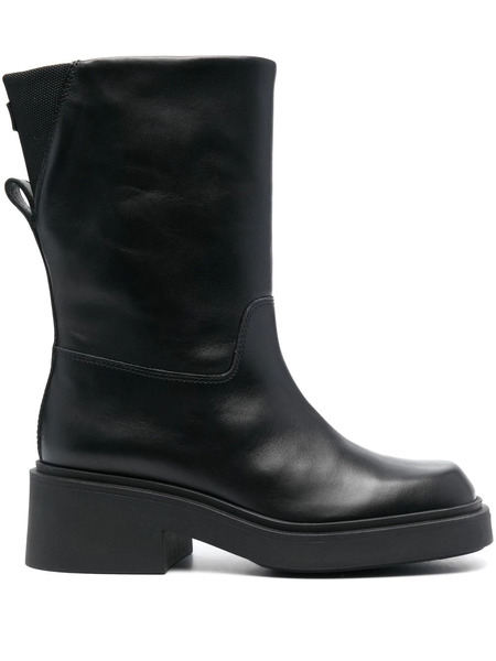  Furla Attitude Leather Mid-calf Boots - Black 