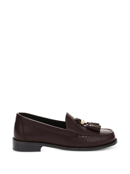  Furla Brushed Fringe Loafers - Brown 