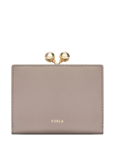  Furla Dots Printed Clasp Wallet - Neutrals 