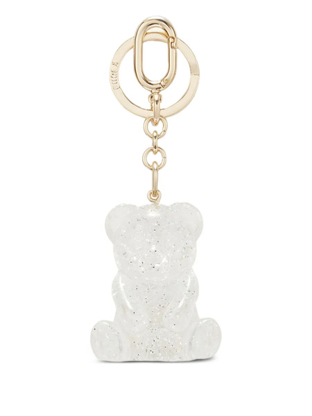  Furla Glitter-bear Keyring - Silver 