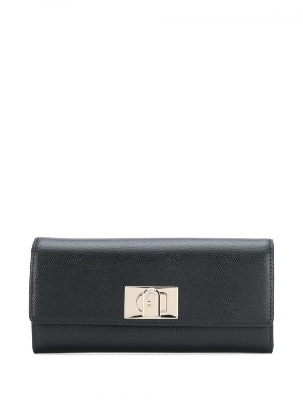  Furla 1927 Grained-effect Wallet - Black 