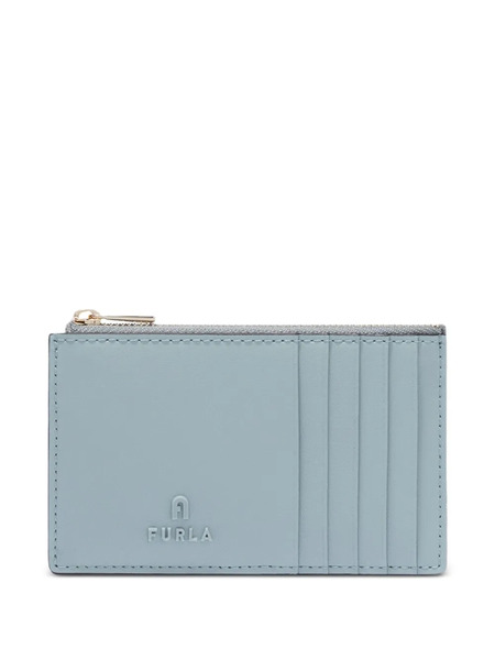  Furla Leather Card Holder - Blue 