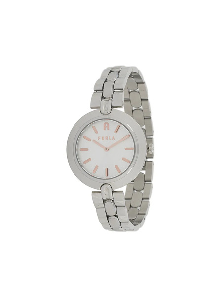  Furla Logo Links Watch - Silver 