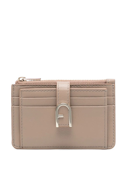  Furla Logo-plaque Leather Wallet - Neutrals 