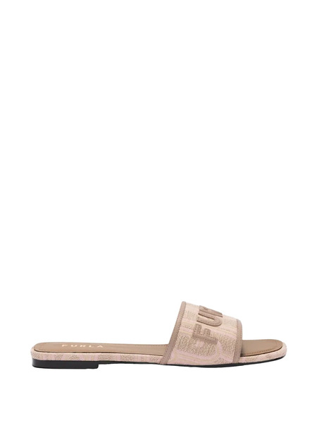  Furla Logo Sandals - Pink 