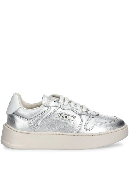  Furla Metallic Effect Trainers - Silver 