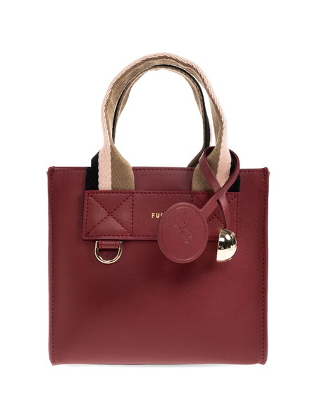  Furla Mini Divide It Leather Tote Bag - Red 
