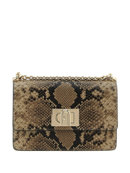  Furla 1927 Python-print Mini Bag - Brown 