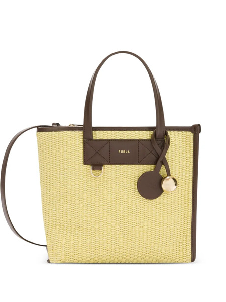  Furla Small Divide It Interwoven Tote Bag - Yellow 
