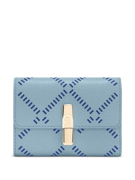  Furla Small Iride Patterned Wallet - Blue 
