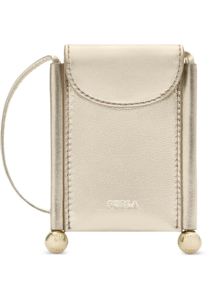  Furla Small Logo Sfera Card Holder - Gold 