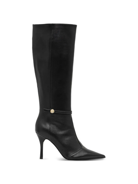  Furla Strap Pointed Boots - Black 