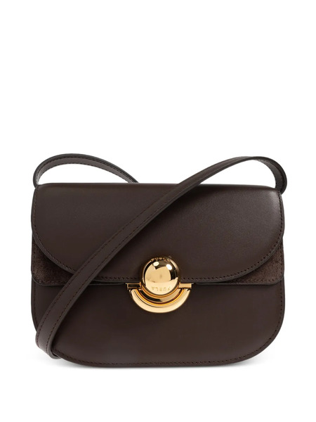  Furla Suede Appliqué Turn-lock Tote Bag - Brown 