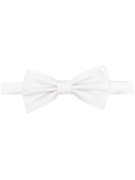  Fursac Adjustable Silk Bow Tie - White 