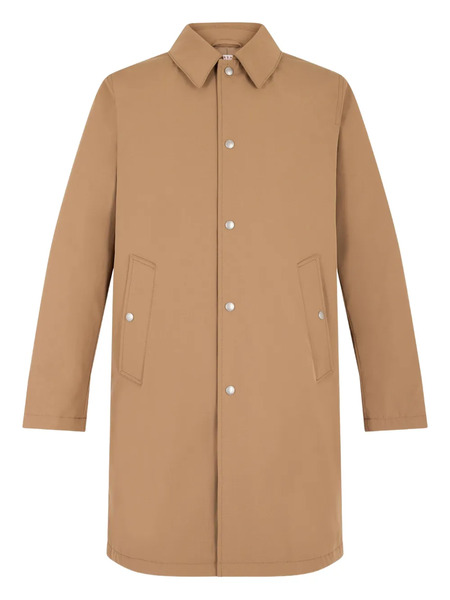  Fursac Button-fastening Welt-pocket Coat - Neutrals 