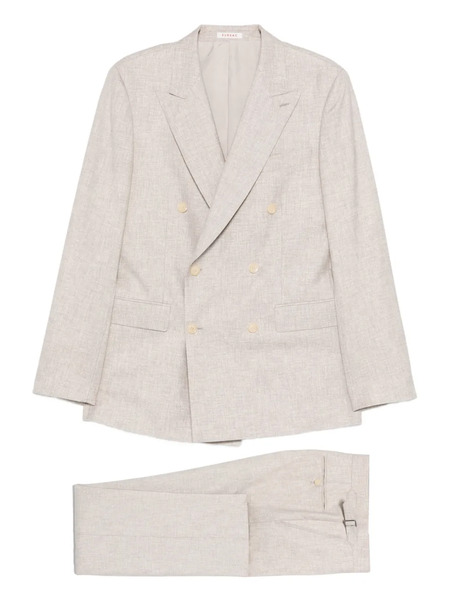  Fursac Buttoned Double-breasted Suit - Neutrals 