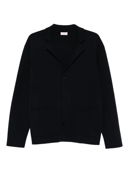  Fursac Collared Button-front Cardigan - Blue 