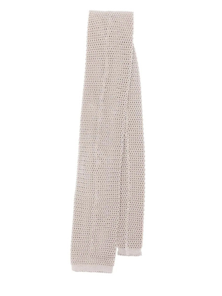  Fursac Knitted Silk Tie - Neutrals 
