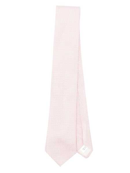  Fursac Knitted Silk Tie - Pink 