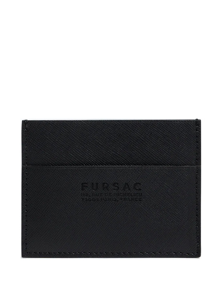  Fursac Logo-debossed Cardholder - Black 