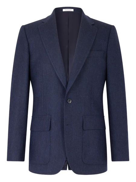  Fursac Patch-pocketed Wool-blend Blazer - Blue 