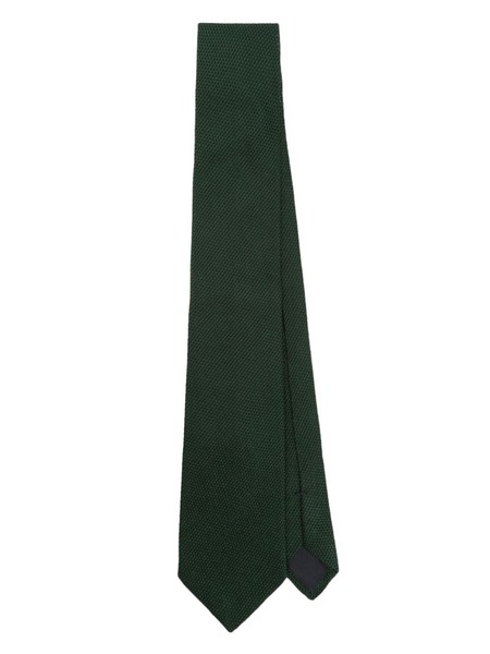  Fursac Patterned-jacquard Silk Tie - Green 