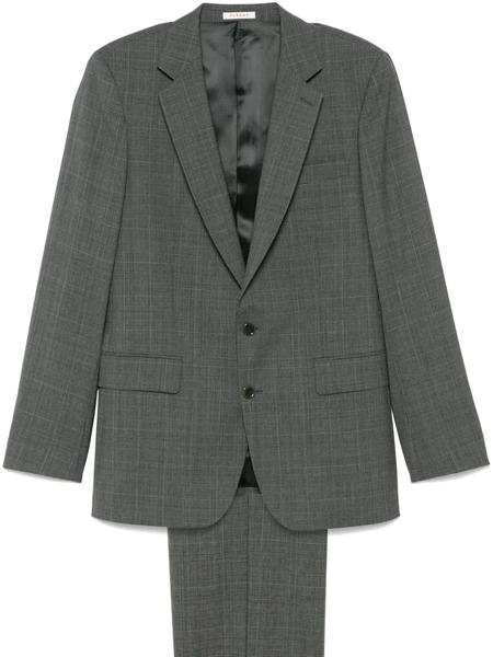  Fursac Prince Of Wales-check Suit - Grey 