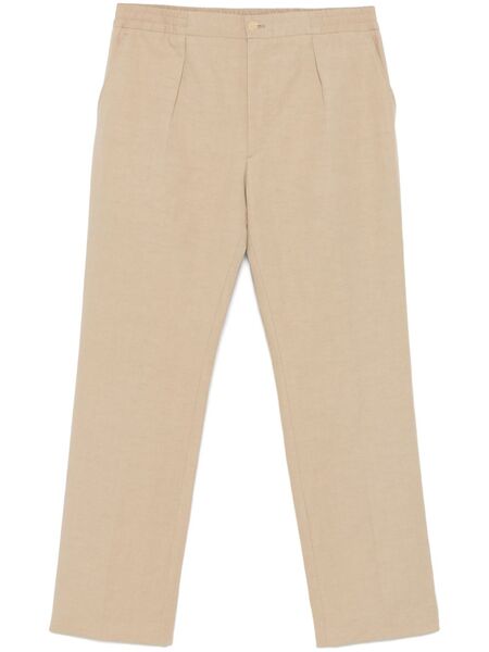  Fursac Slub-texture Trousers - Brown 