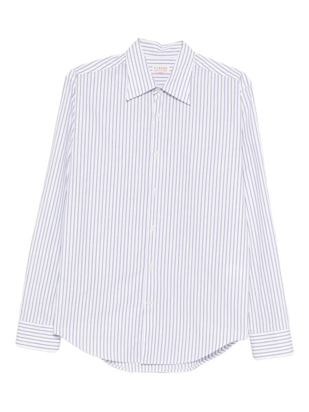  Fursac Striped-pattern Long-sleeve Shirt - White 